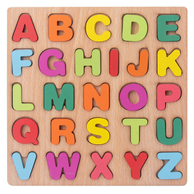 ABCMatch | Wooden Alphabet Number Shape Puzzle