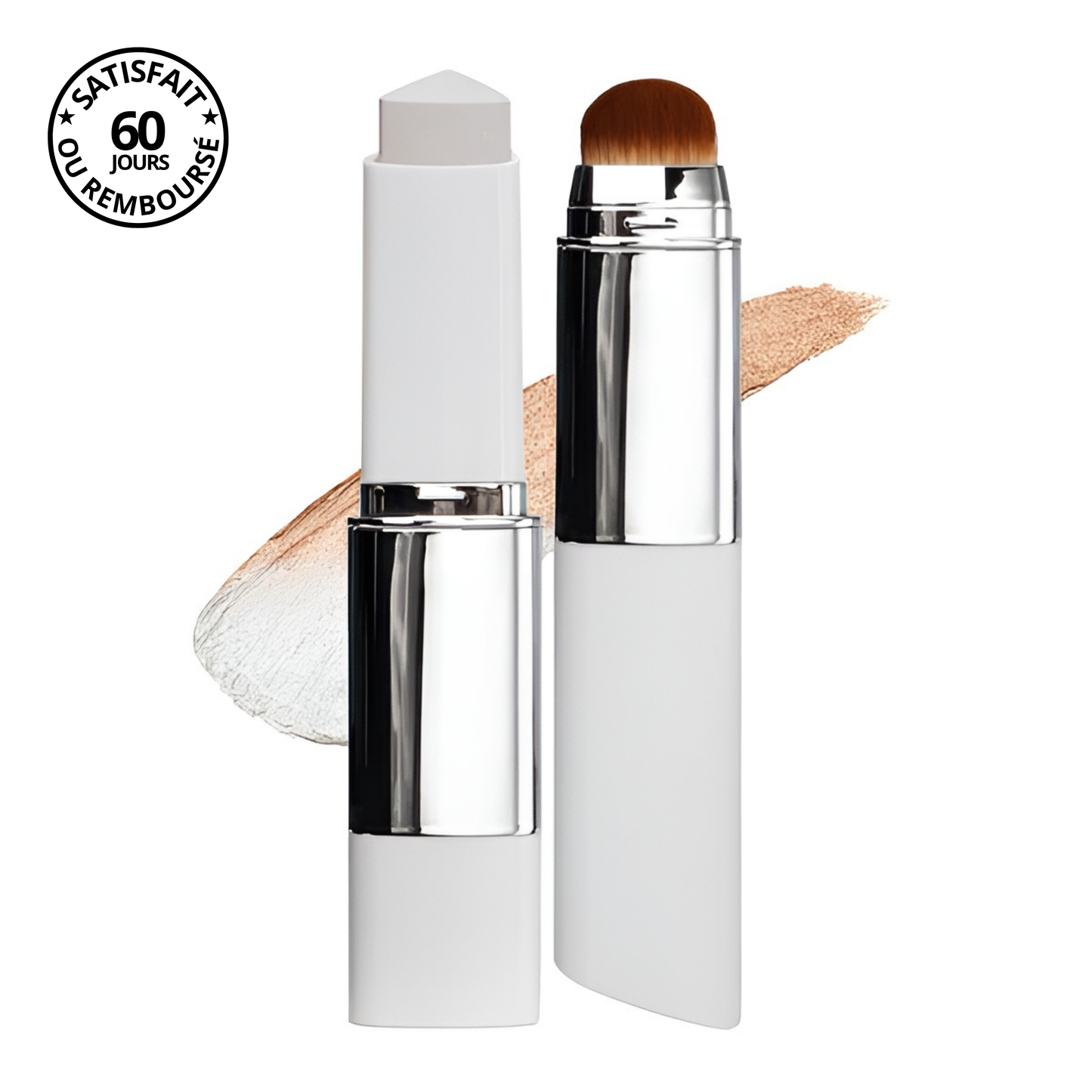 2-in-1 Foundation Featuring an Integrated Brush