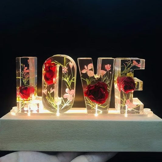 FloraGlow | Handmade Floral Night Light for a Dreamy Ambiance
