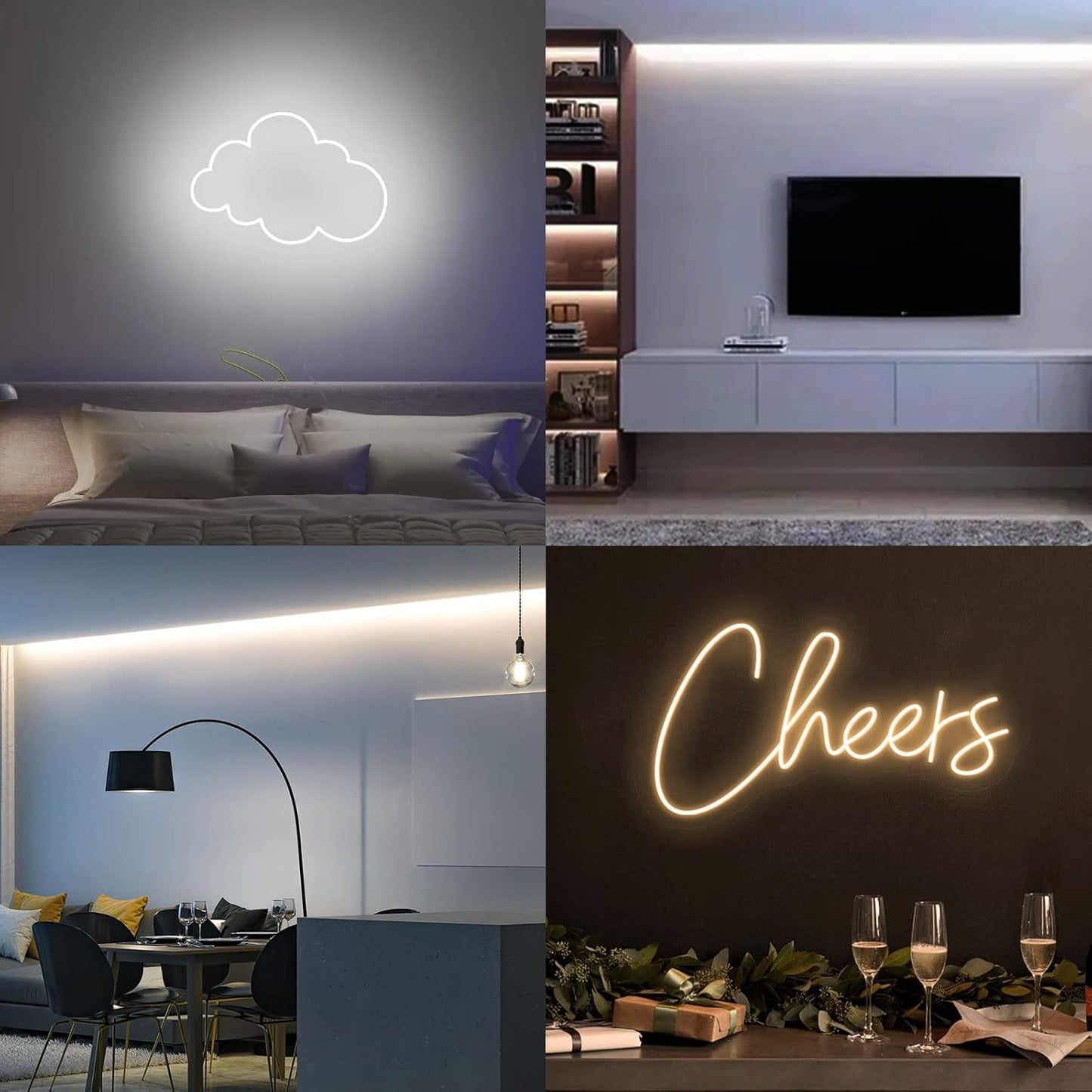 5 Meter White Neon LED Strip Light