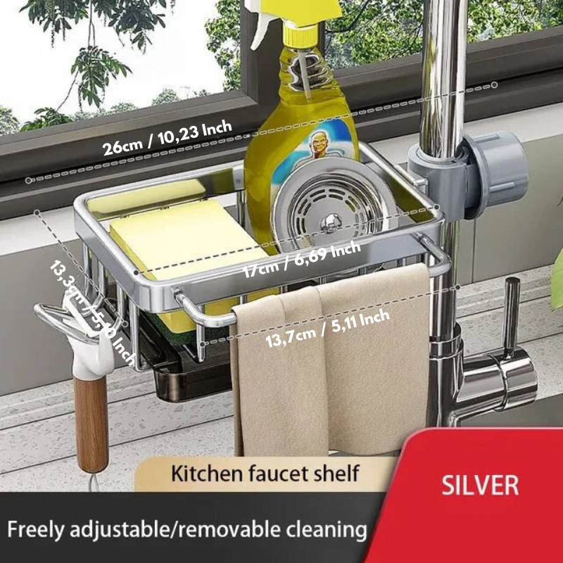 AquaNest™ Organizer — Transform Your Sink into a Calm, Clutter-Free Oasis Instantly