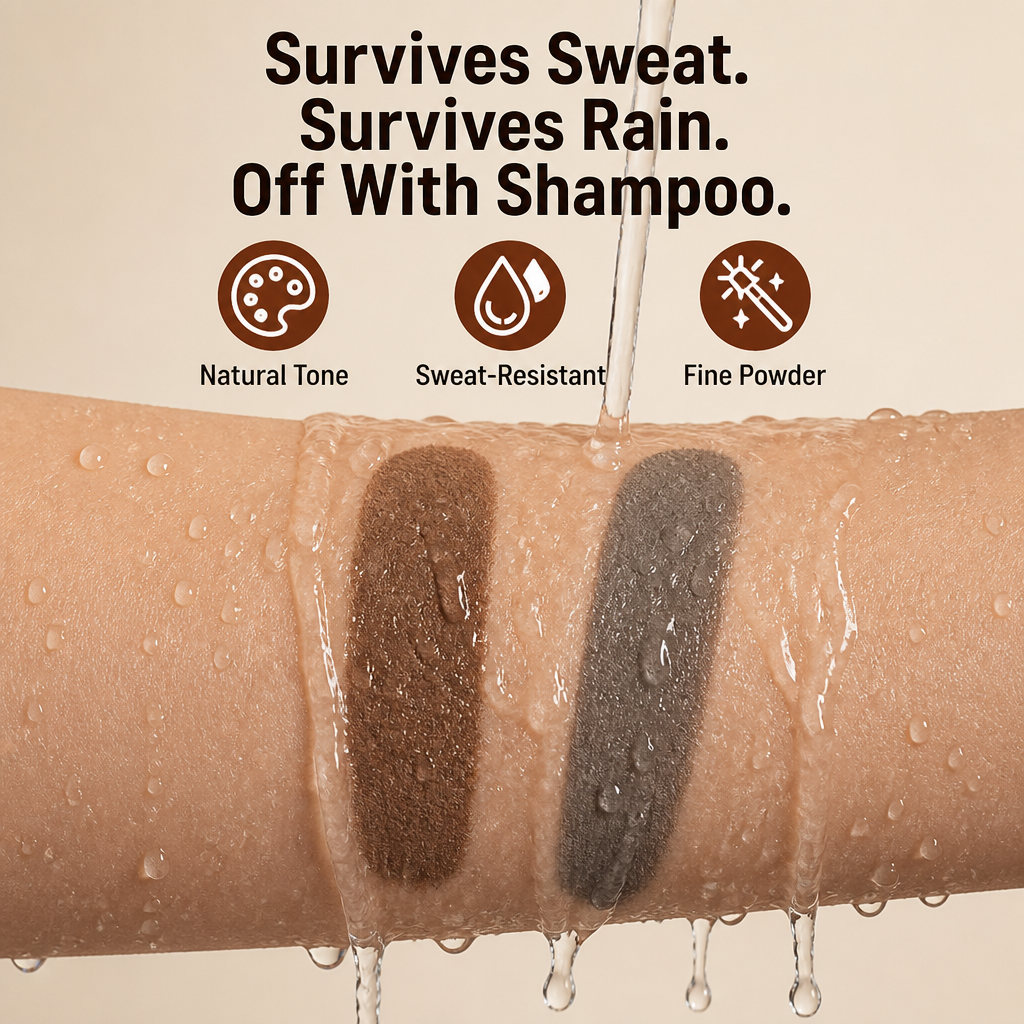 CrownVeil™ — Cover Large Areas in Two Taps with Sweat-Resistant Tap-On Powder