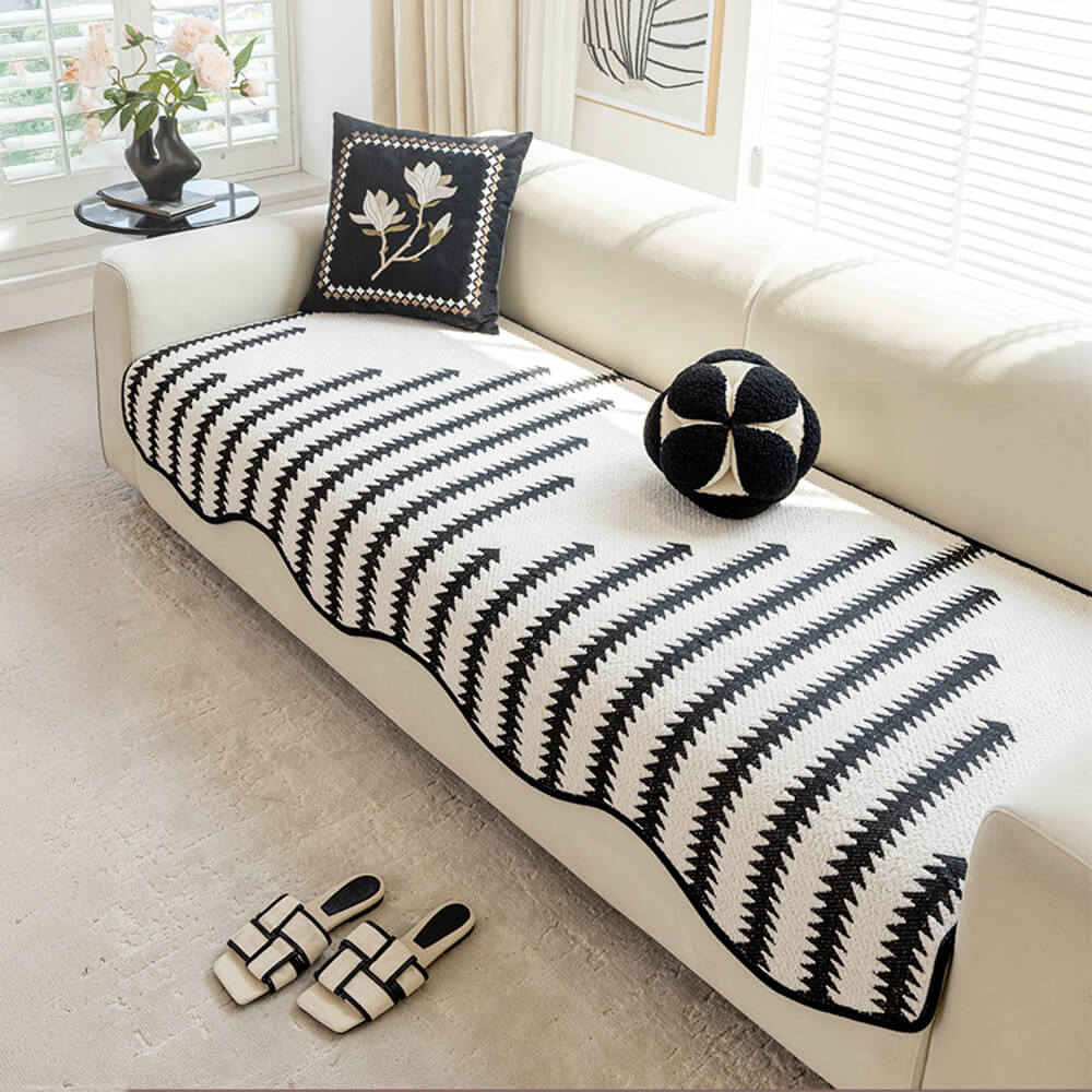 WaveLuxe™ Chenille Couch Cover — Wrap Your Sofa in Plush Protection and Effortless Style