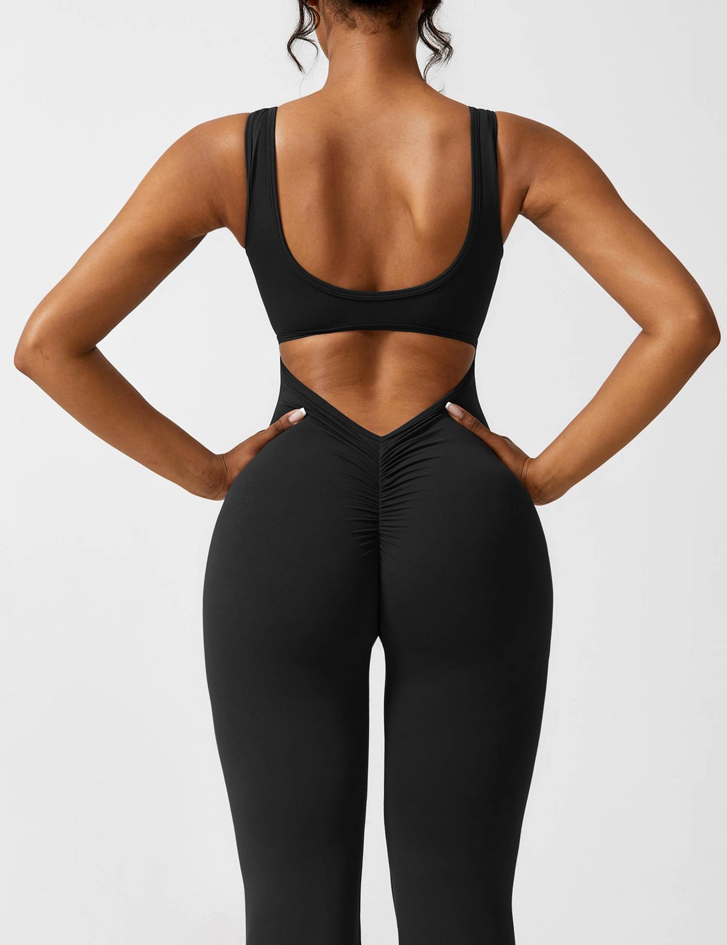 Paola™ V-Back Flared Jumpsuit