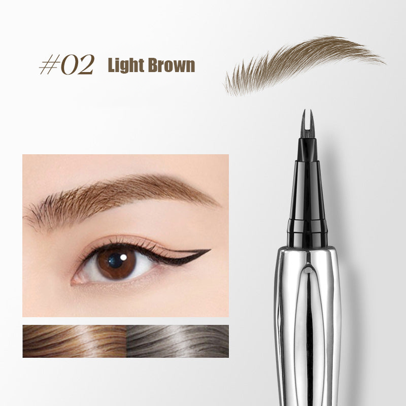 💖Buy One Get One Free💖2024 Enhanced Natural Waterproof Eyebrow Pen Featuring a Microfine Tip