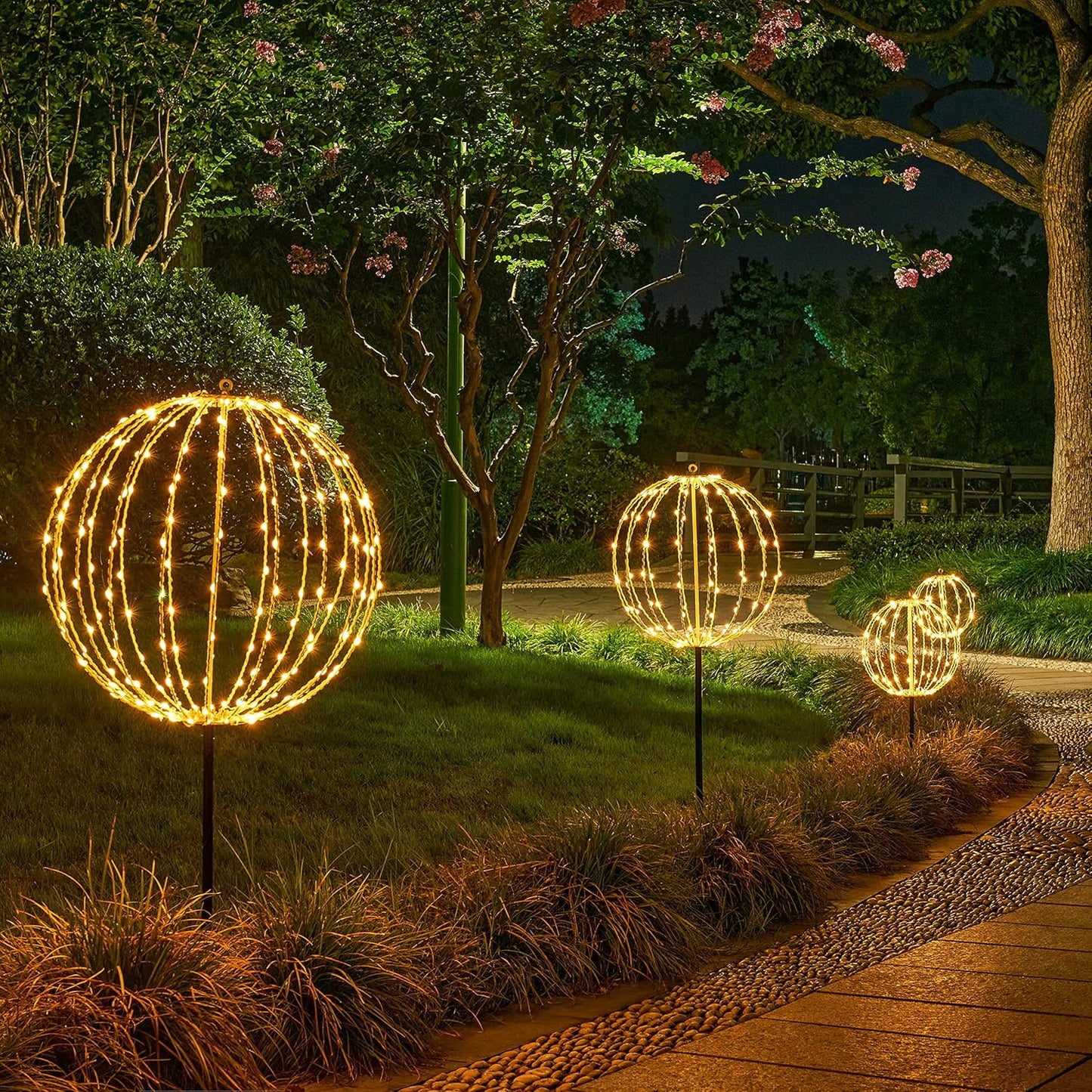 LumoGlow — Warm White LED Light Balls for Indoor & Outdoor Use