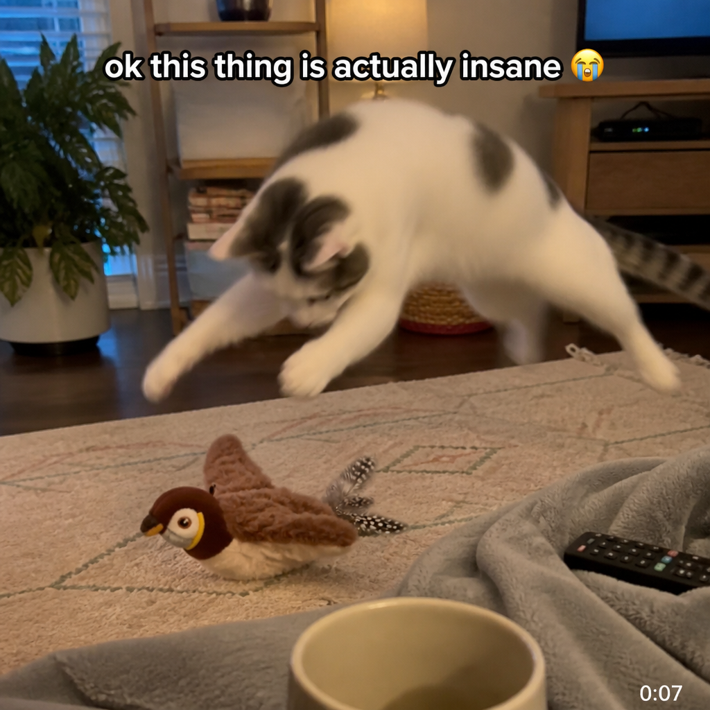 FeralFlicker™ — Activate Your Indoor Cat's Hunting Instinct With a Single Paw Tap