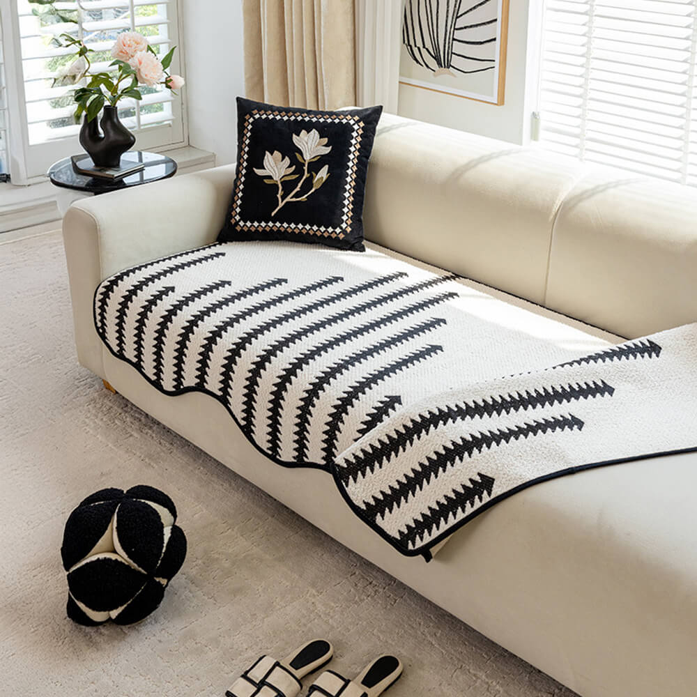 WaveLuxe™ Chenille Couch Cover — Wrap Your Sofa in Plush Protection and Effortless Style
