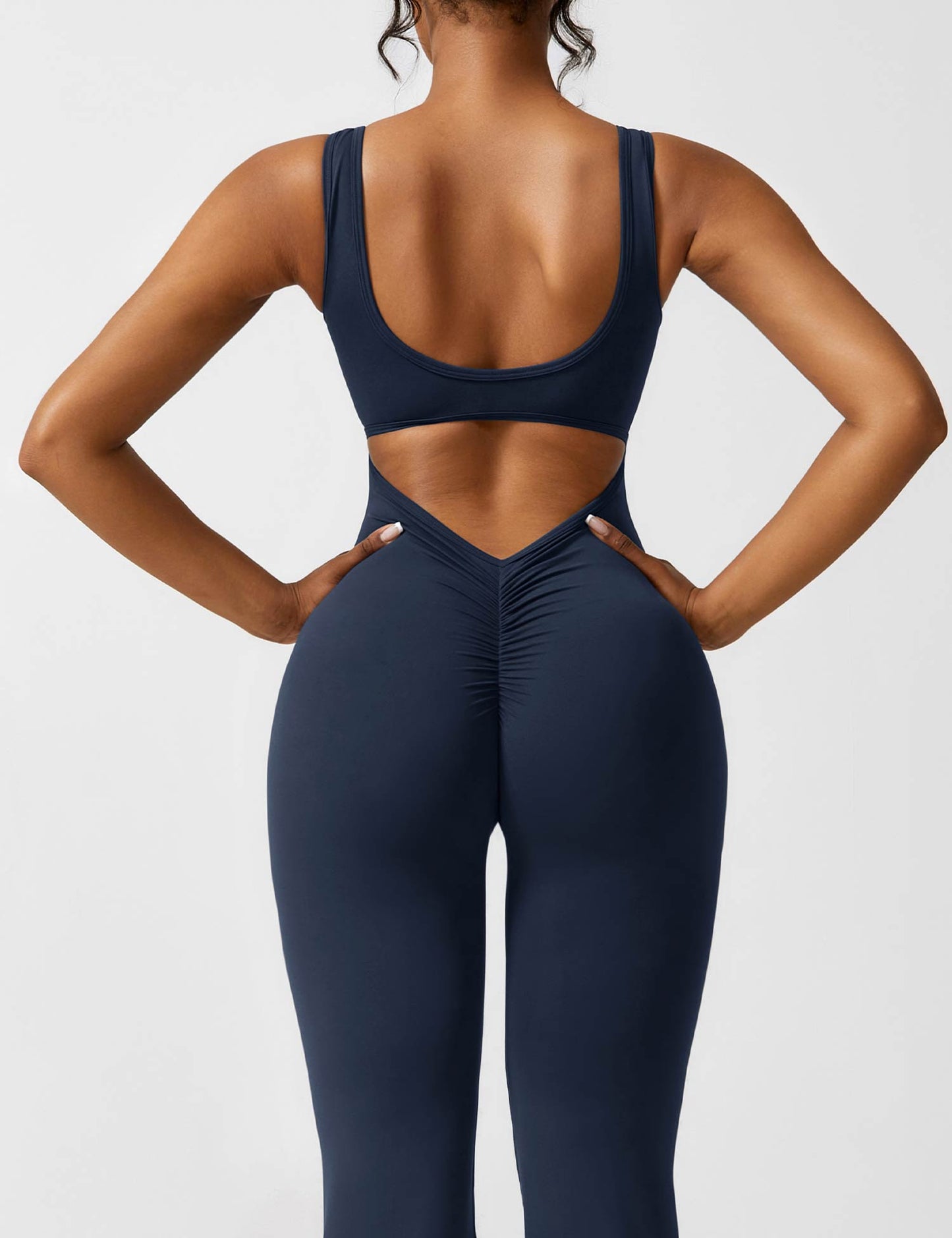 Paola™ V-Back Flared Jumpsuit