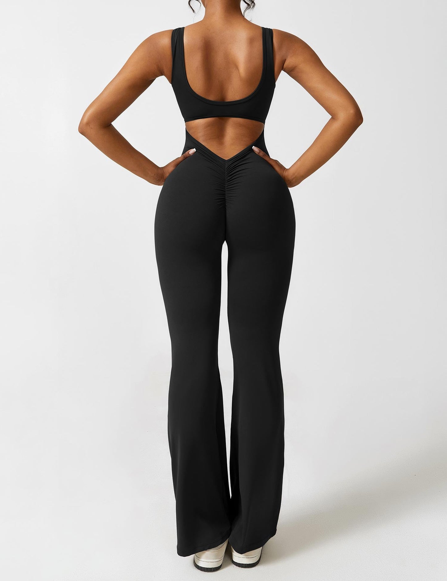 Paola™ V-Back Flared Jumpsuit