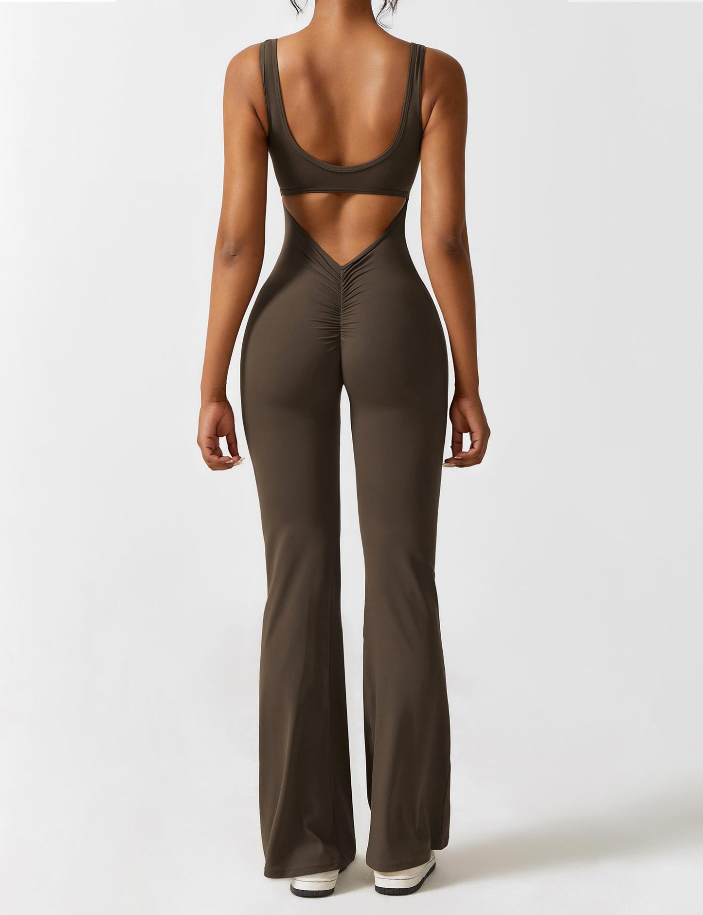 Paola™ V-Back Flared Jumpsuit