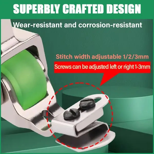1+1 Free | Adjustable Rolling Foot for Sewing Machines – Versatile for Perfect Hems