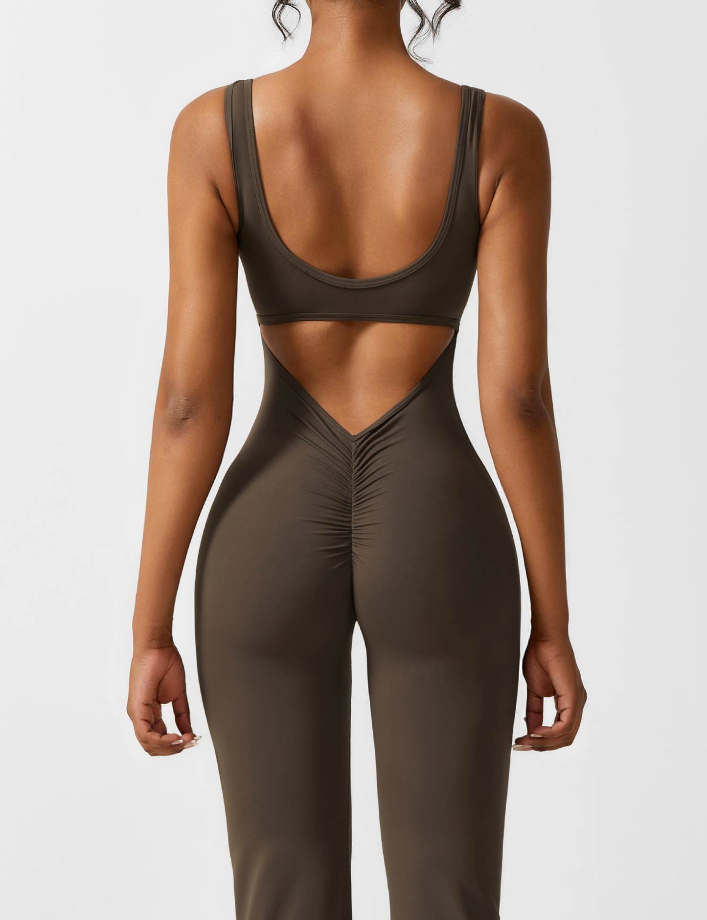 Paola™ V-Back Flared Jumpsuit