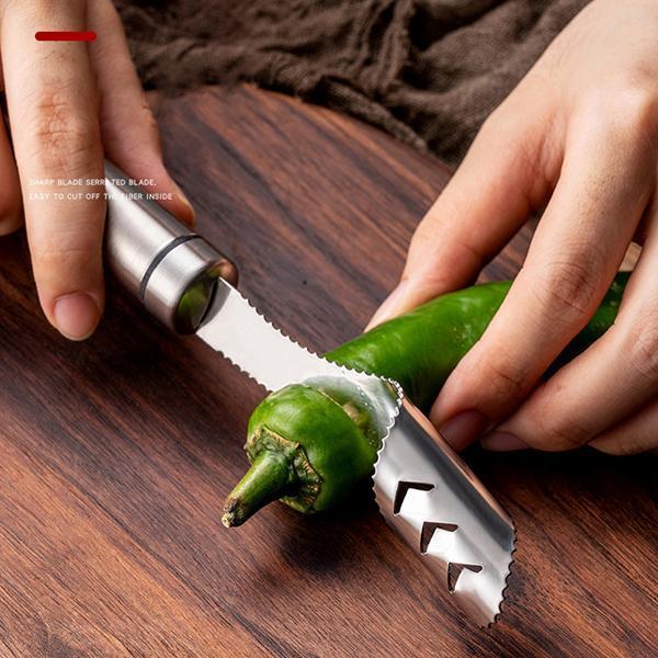 BlazeCore™ Pepper Corer — Slice Like a Pro and Enjoy Mess-Free Kitchen Magic Every Time