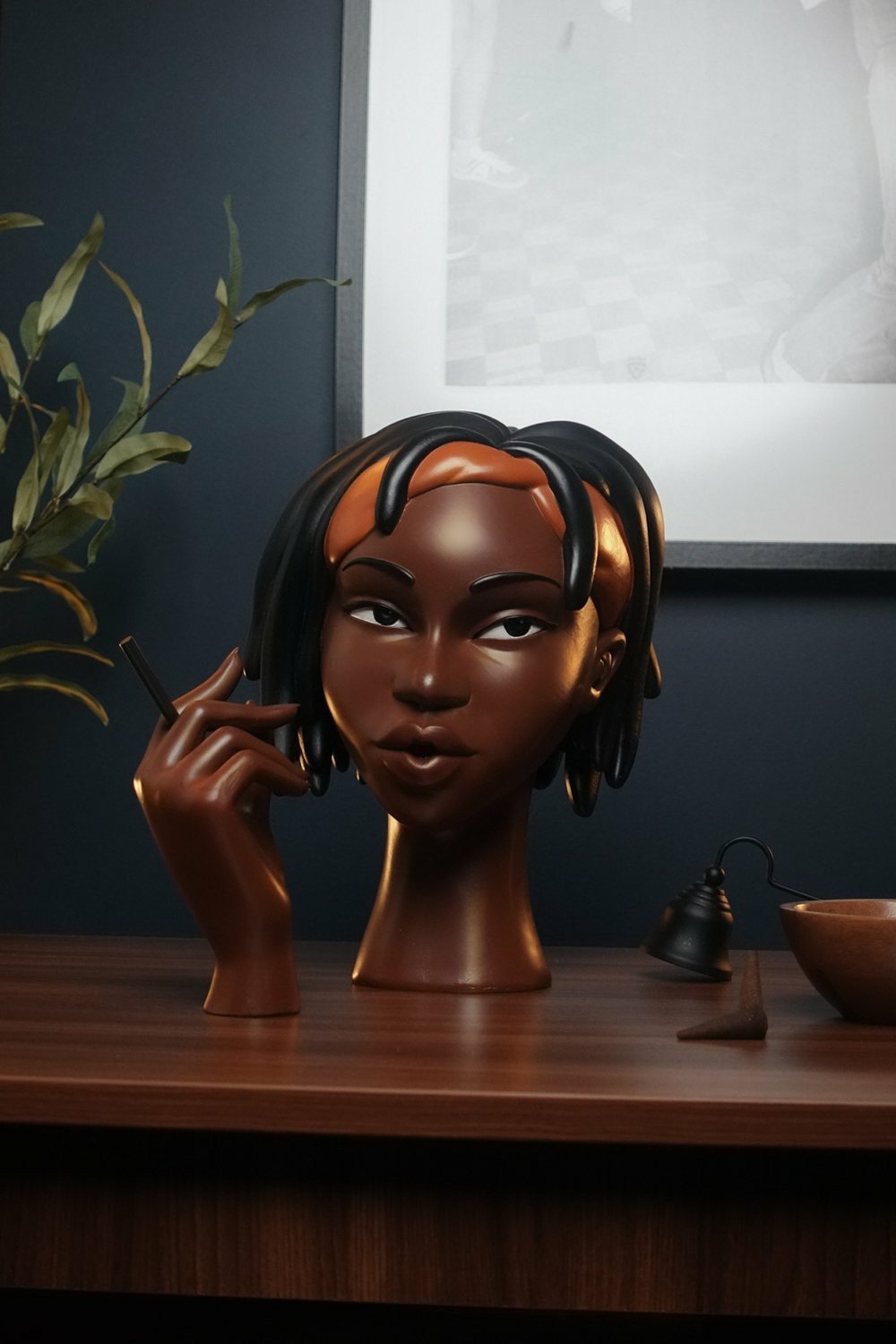 Zen Beauty | Exquisite Black Woman Head Incense Burner