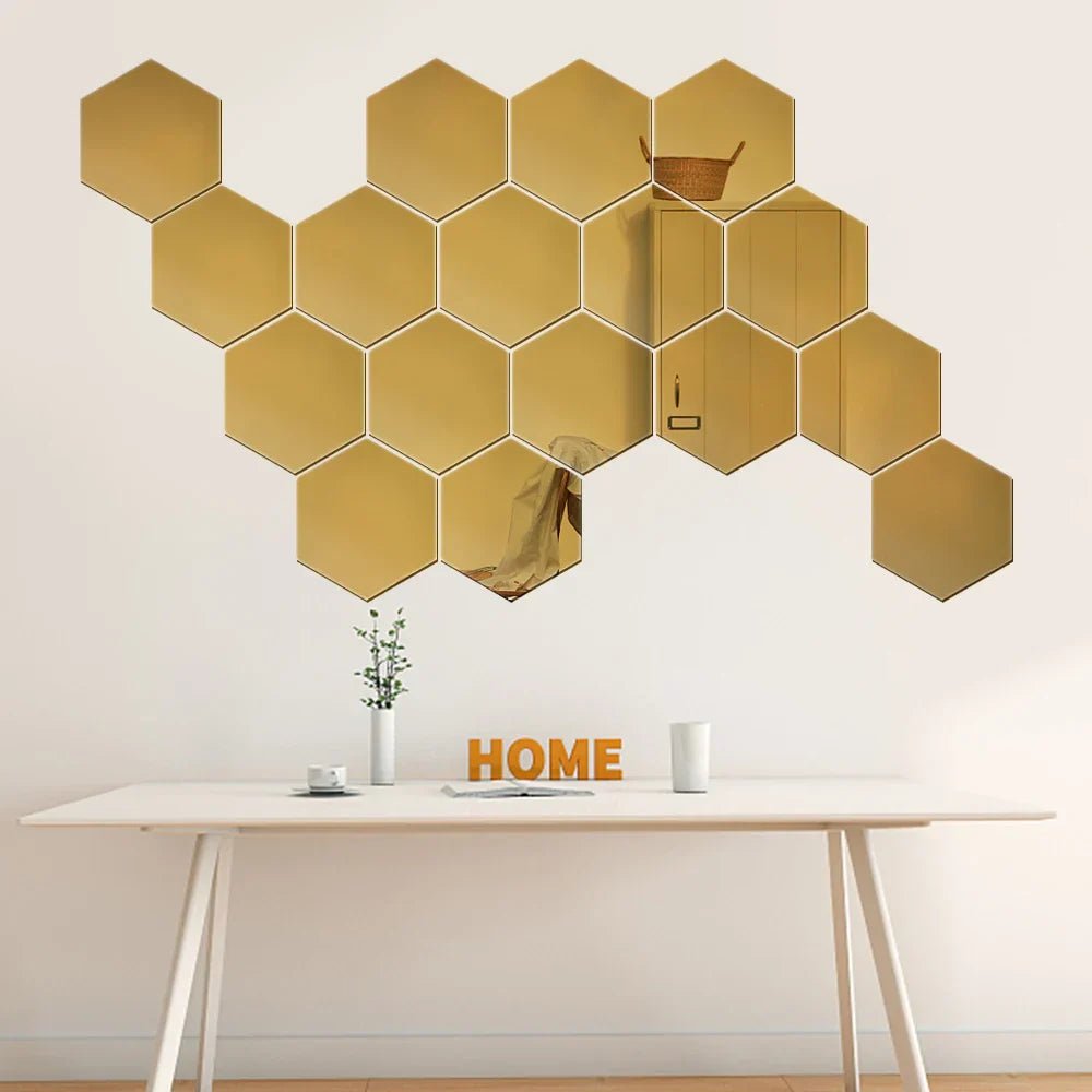Hexmirror™ | Hexagon-Shaped Mirror Wall Sticker | 50% OFF