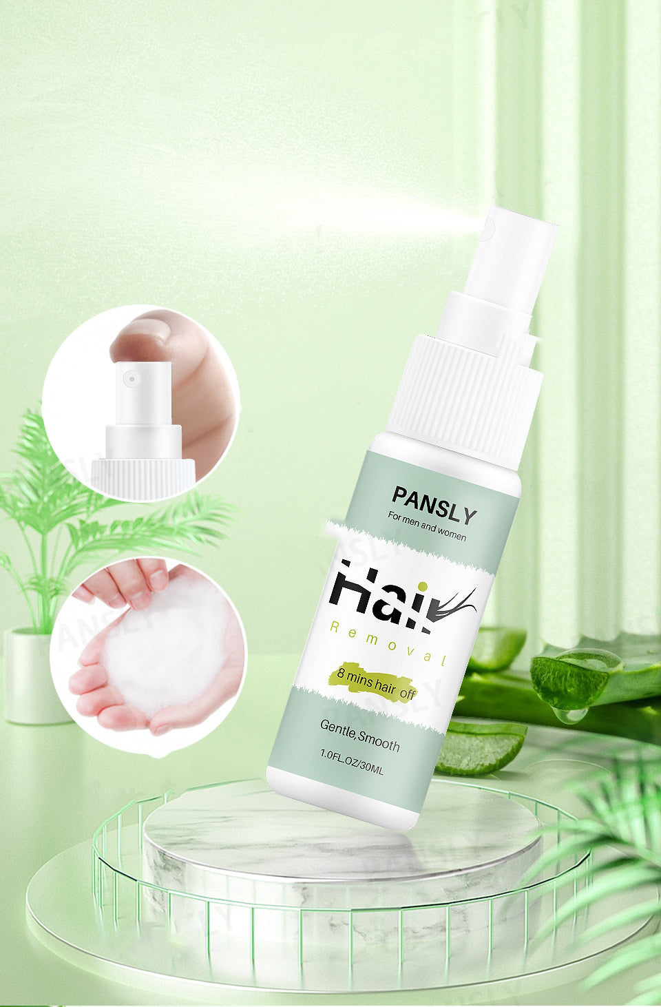 SmoothEase - All-Natural Hair Removal Spray 100% | Buy One Get One Free