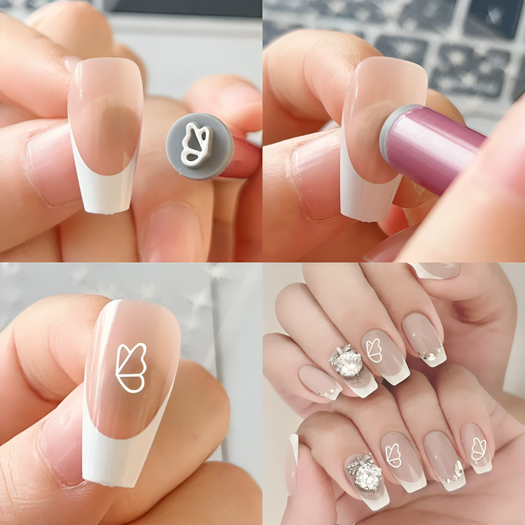 5+5 Free | Elite Nail Art Strips Quick Nail Design Stamping