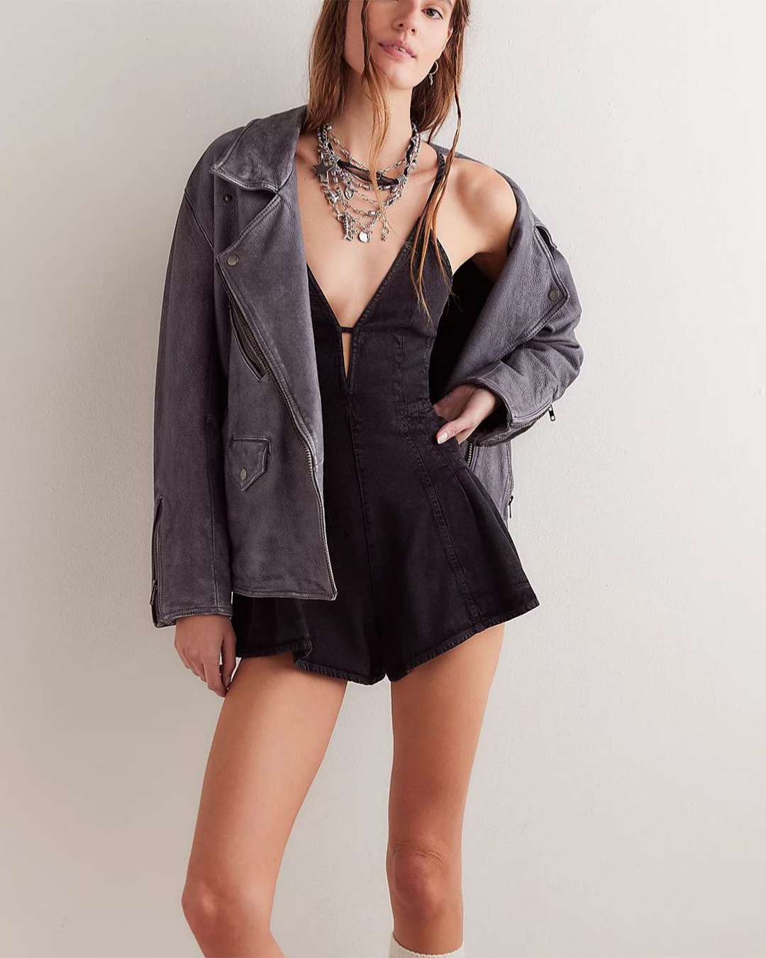 VivaLush™ Denim Romper — Effortless All-Day Comfort That Flawlessly Flows with Your Every Move