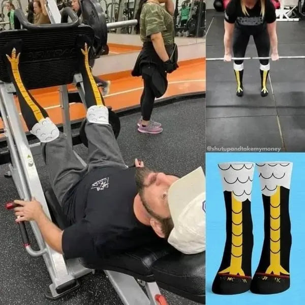 1+1 Free | Socks with Chicken Legs Design