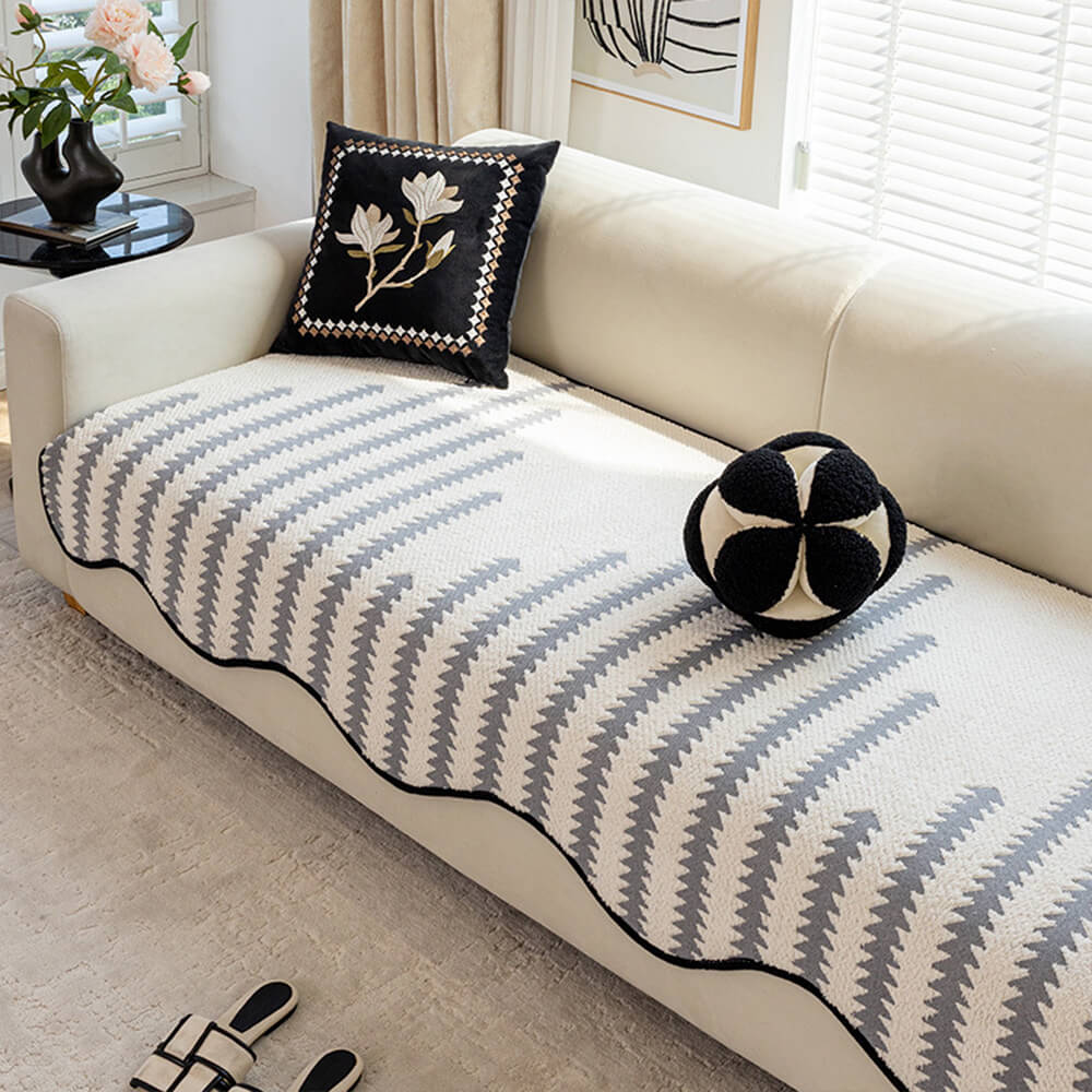 WaveLuxe™ Chenille Couch Cover — Wrap Your Sofa in Plush Protection and Effortless Style
