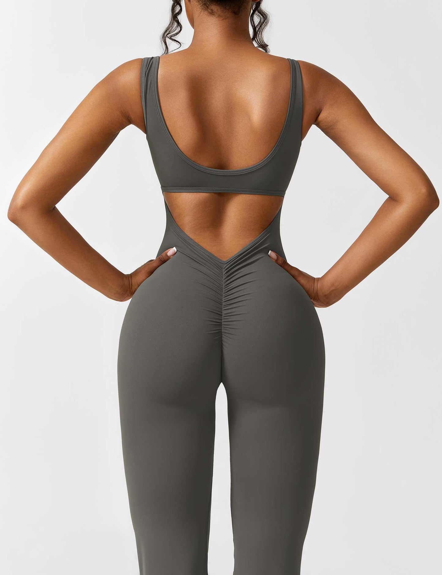 Paola™ V-Back Flared Jumpsuit