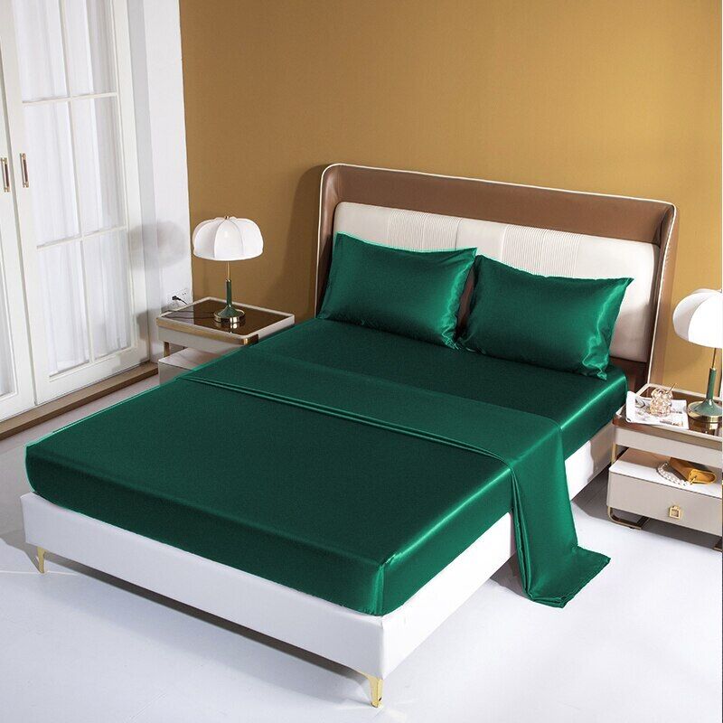 Liora — Breathable Ice Silk Bedding Set with Wrinkle-Resistant Fit