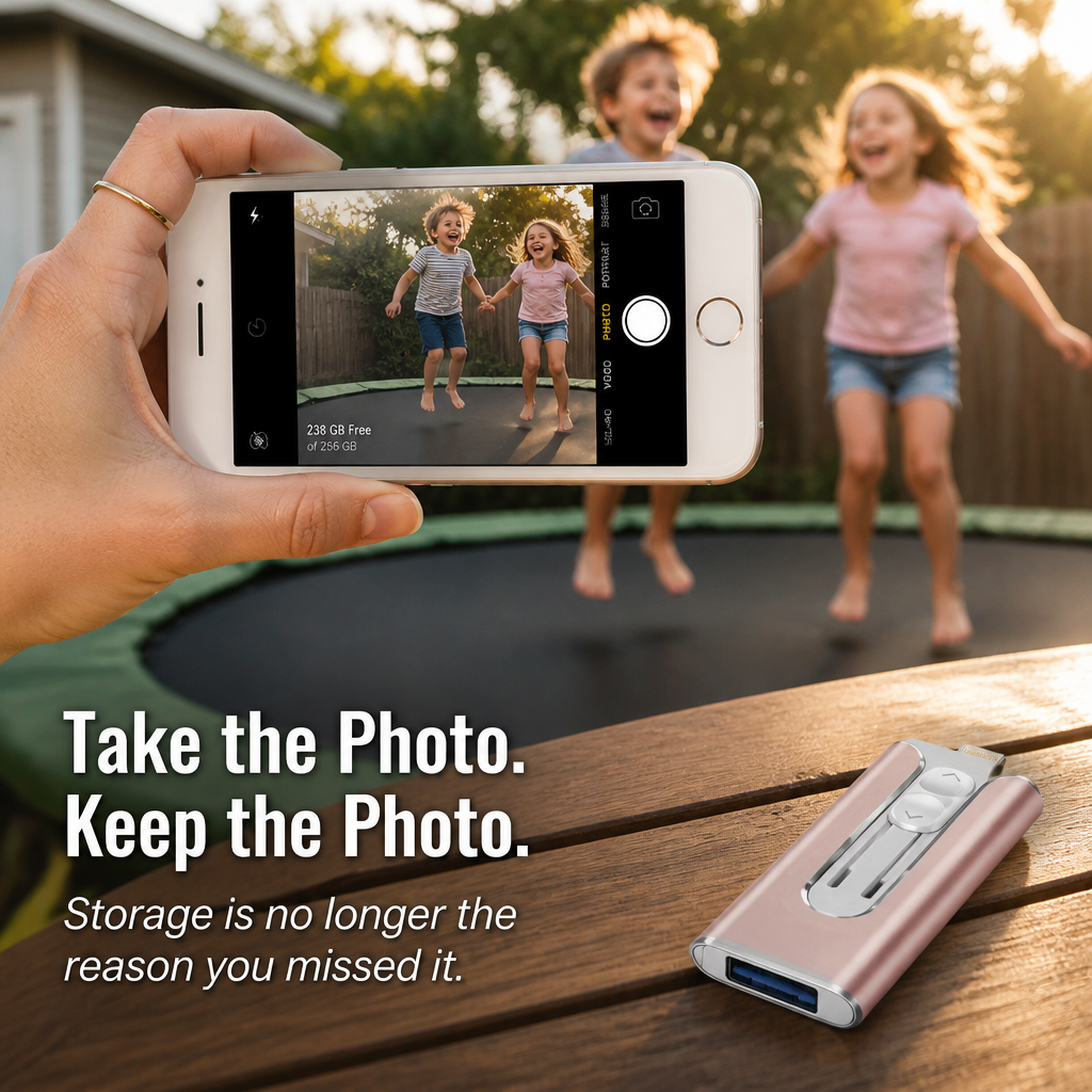 MemoraLink™ — Clear Space on Your iPhone Instantly, No iCloud Required