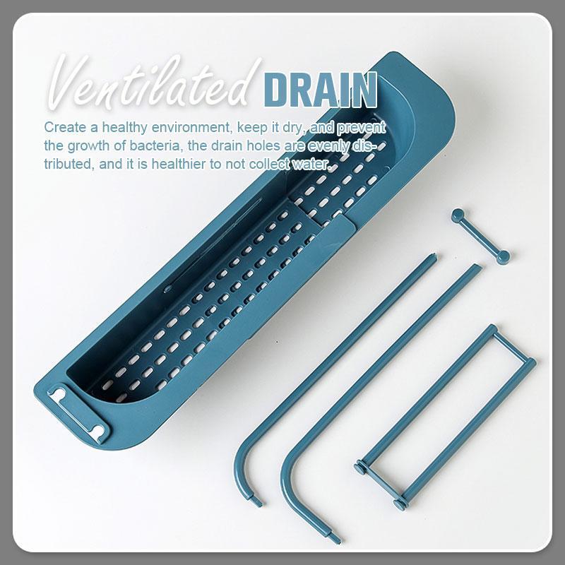 VersaDry™ Telescopic Sink Rack — Keep Your Kitchen Fresh, Dry, and Effortlessly Organized Every Day