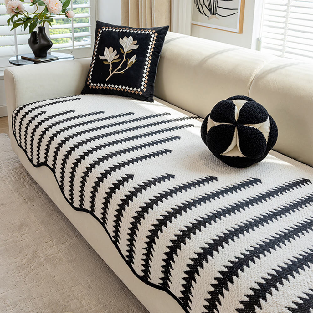 WaveLuxe™ Chenille Couch Cover — Wrap Your Sofa in Plush Protection and Effortless Style