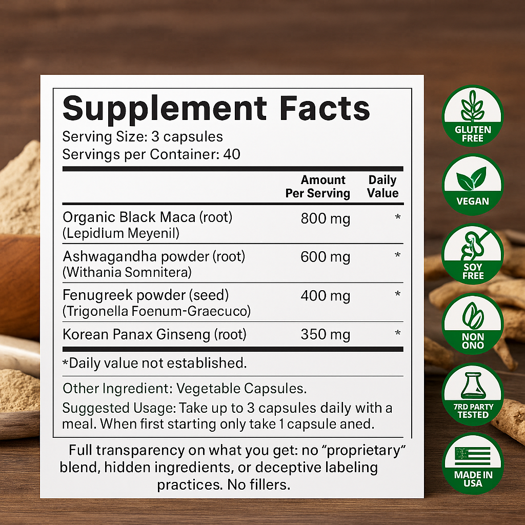 4-in-1 Black Maca+ Complex