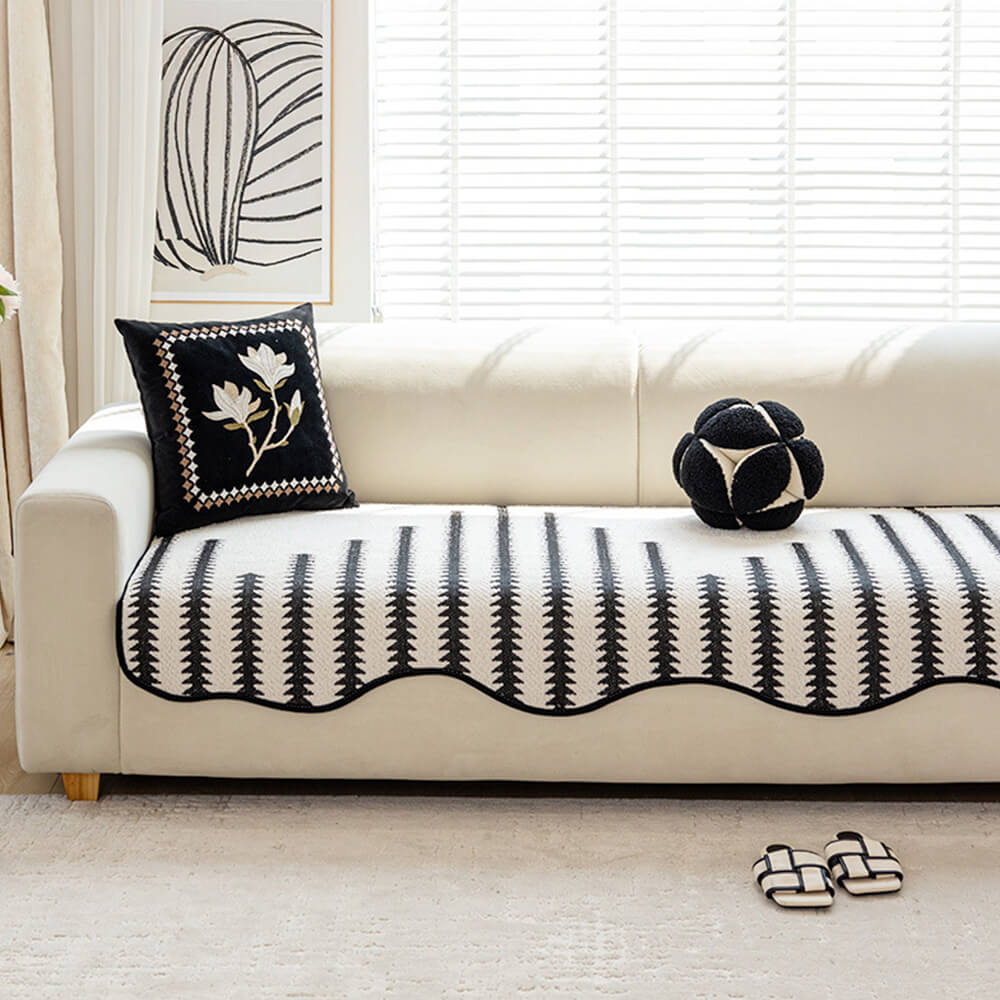WaveLuxe™ Chenille Couch Cover — Wrap Your Sofa in Plush Protection and Effortless Style
