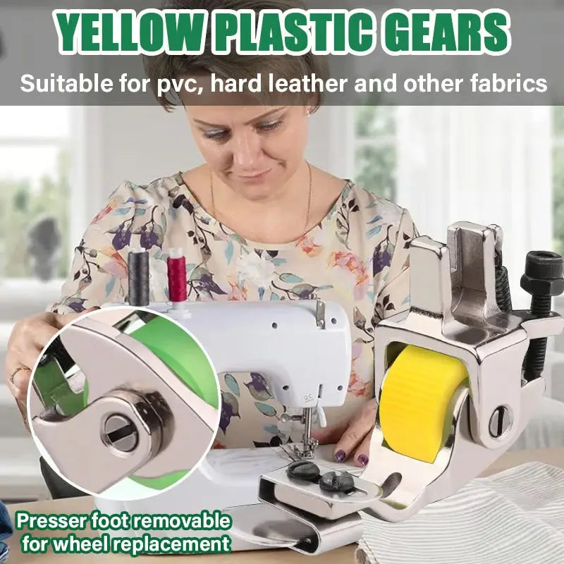 1+1 Free | Adjustable Rolling Foot for Sewing Machines – Versatile for Perfect Hems