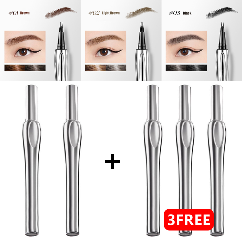 💖Buy One Get One Free💖2024 Enhanced Natural Waterproof Eyebrow Pen Featuring a Microfine Tip