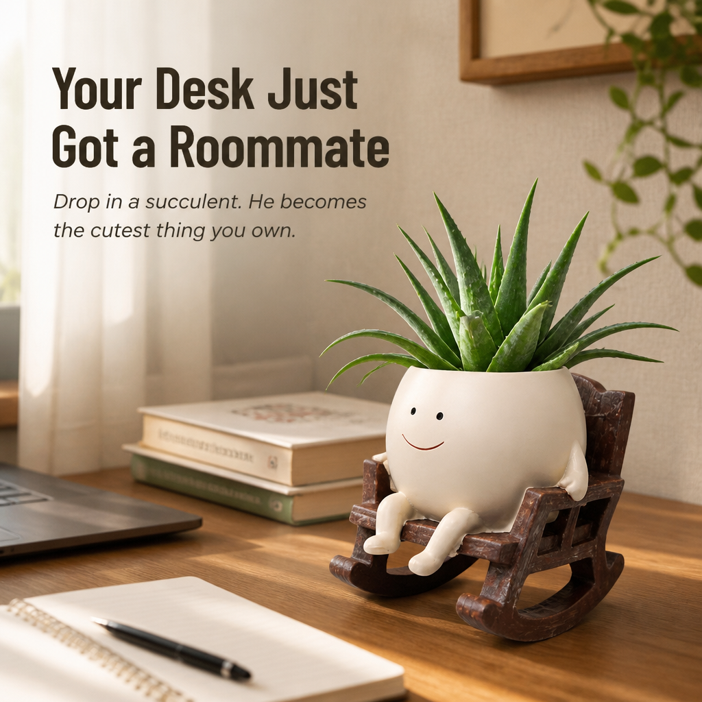 VivaChairs™ — Transform Any Succulent into a Cheerful Desk Companion Instantly