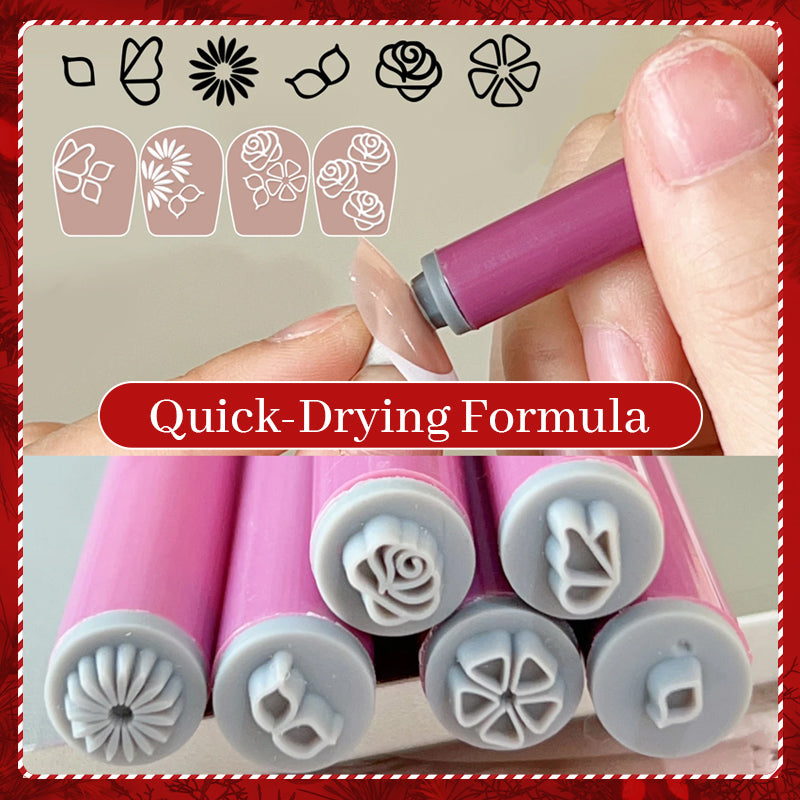 5+5 Free | Elite Nail Art Strips Quick Nail Design Stamping