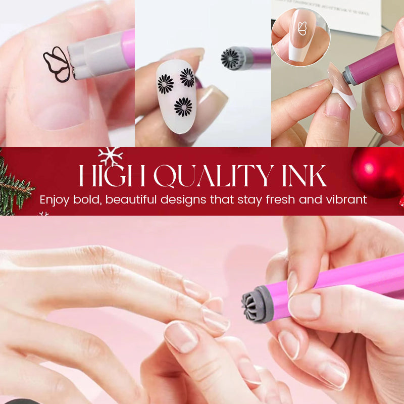 5+5 Free | Elite Nail Art Strips Quick Nail Design Stamping