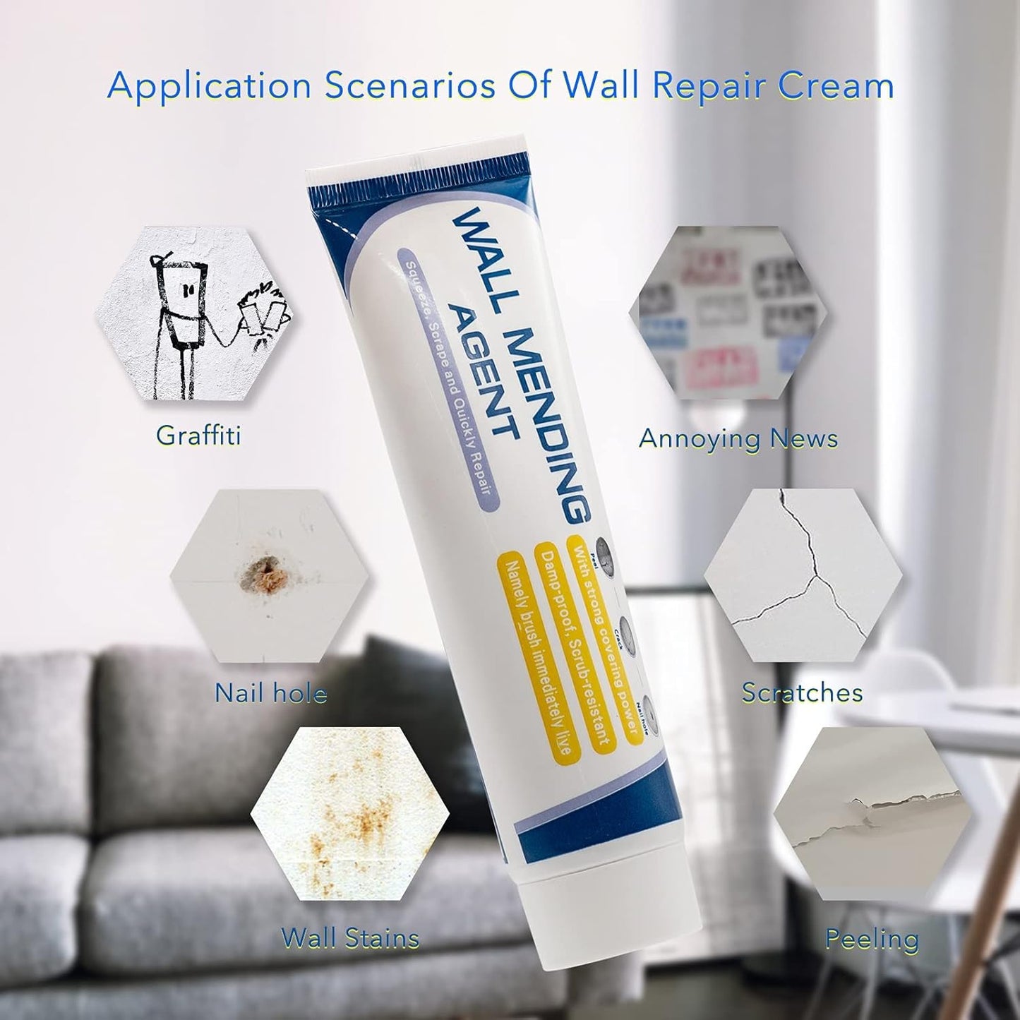 1 + 2 FREE TODAY | WallFixer | Instant wall repair cream