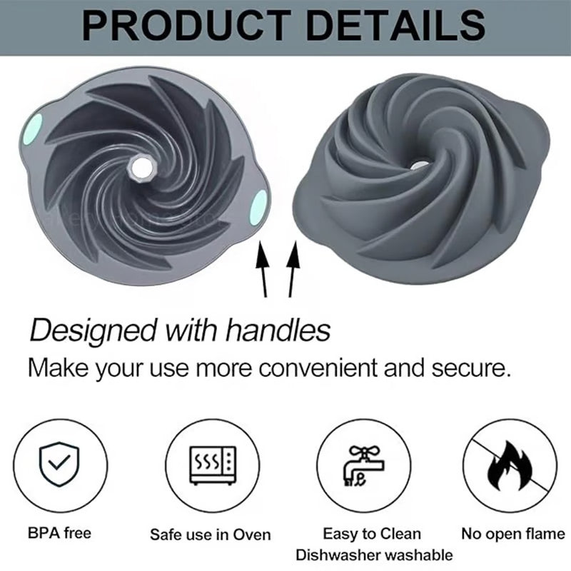 Silicone Cake Mold Set for Convenient Baking
