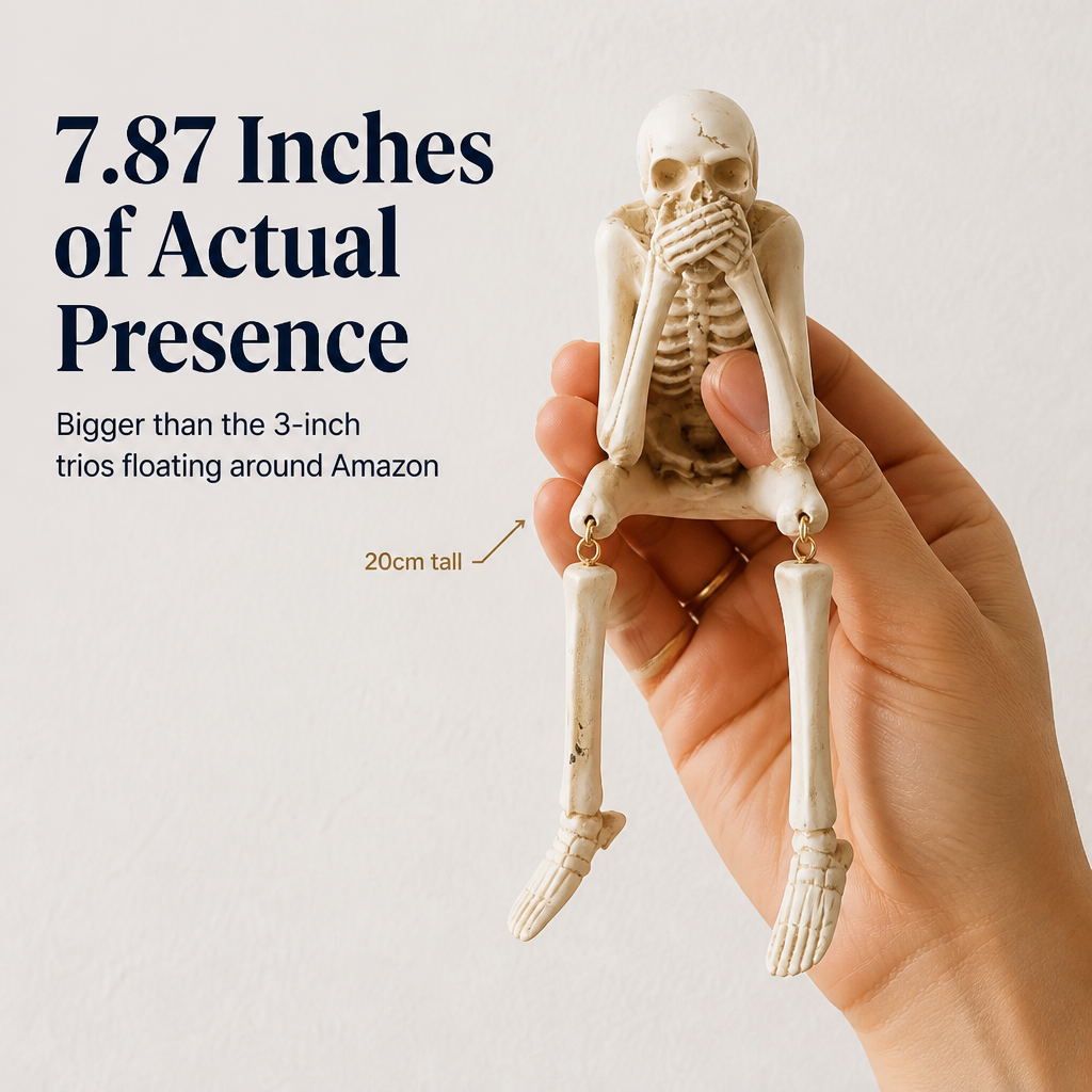 ChuckLuxe™ — Deck Your Shelf with the Dangling-Leg Skeleton Trio Everyone Talks About | Set of 3