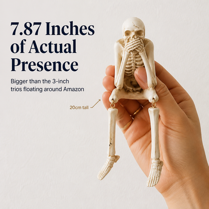 ChuckLuxe™ — Deck Your Shelf with the Dangling-Leg Skeleton Trio Everyone Talks About | Set of 3