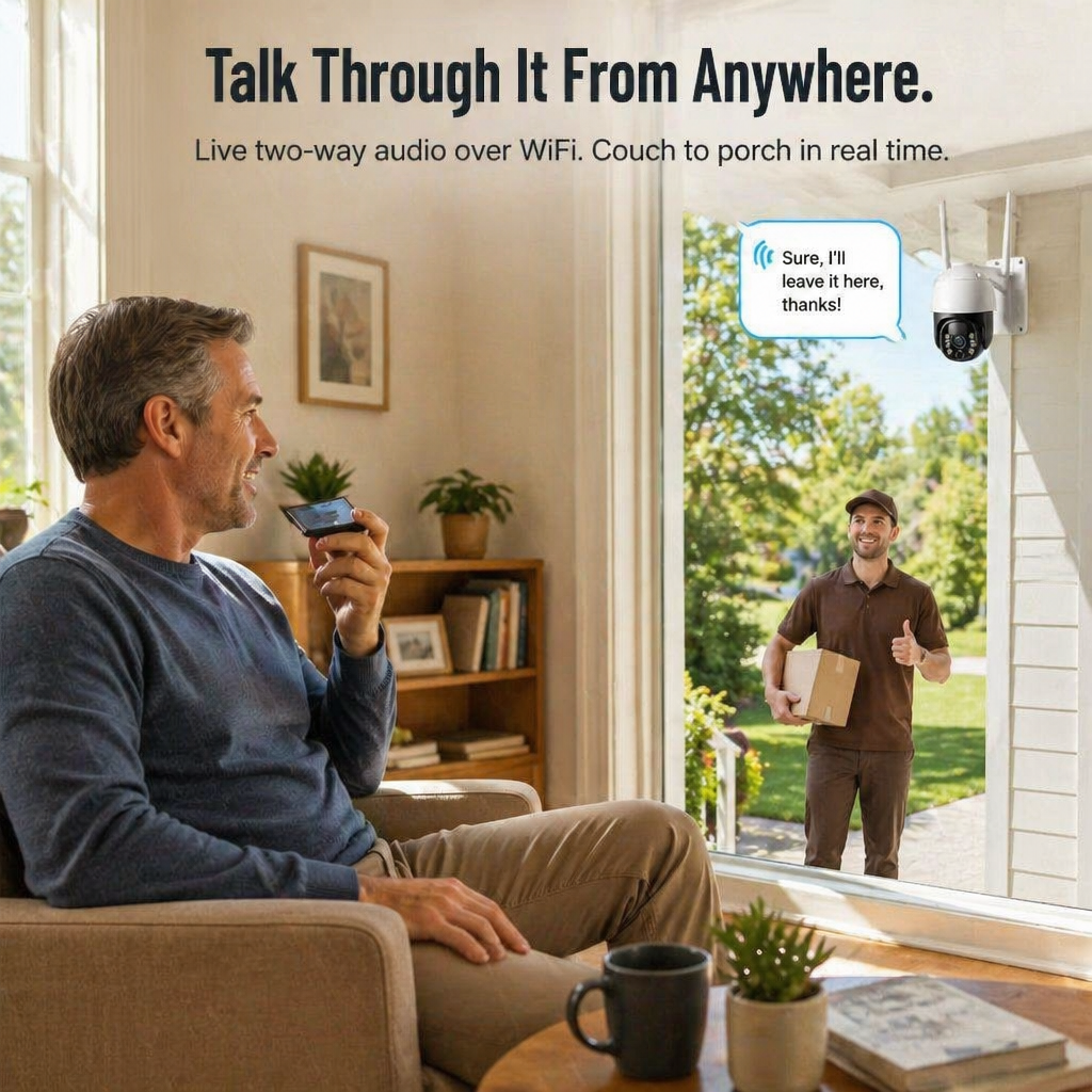 SolarSentry™ Wireless Outdoor Camera — Monitor Every Blind Spot Around the Clock, Wire-Free, Subscription-Free