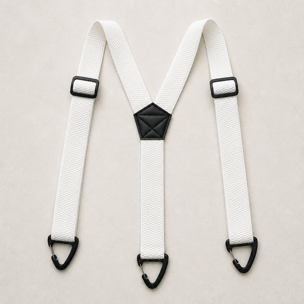 IronMark™ – Rugged Belt-Loop Suspenders Featuring Carabiner Hook Clips