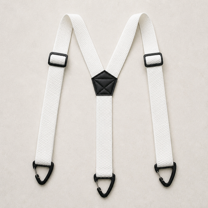 IronMark™ – Rugged Belt-Loop Suspenders Featuring Carabiner Hook Clips