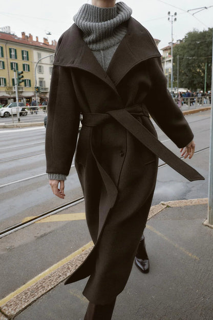 Velvetteer™ Wool Coat with Belt — Wrap Yourself in Tailored Warmth That Boosts Your Confidence All Winter Long