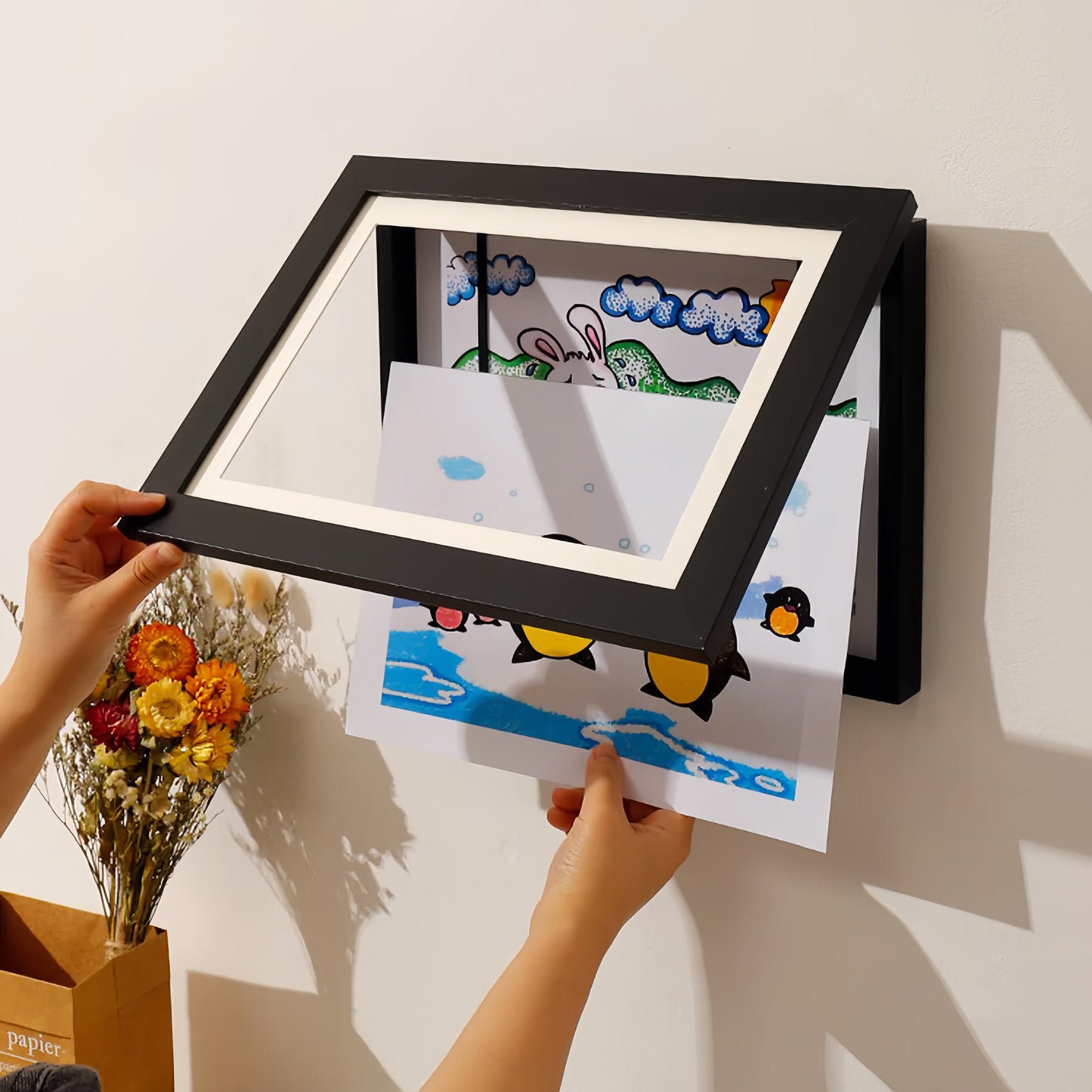 BrightFrame™ — Turn Your Child’s Art into a Proud, Clutter-Free Celebration Every Day