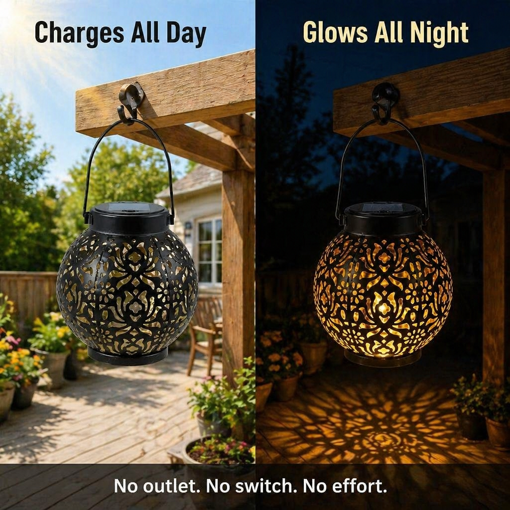 LumiFleur™ Solar Lantern — Project Floral Shadow Enchantment Throughout Your Backyard