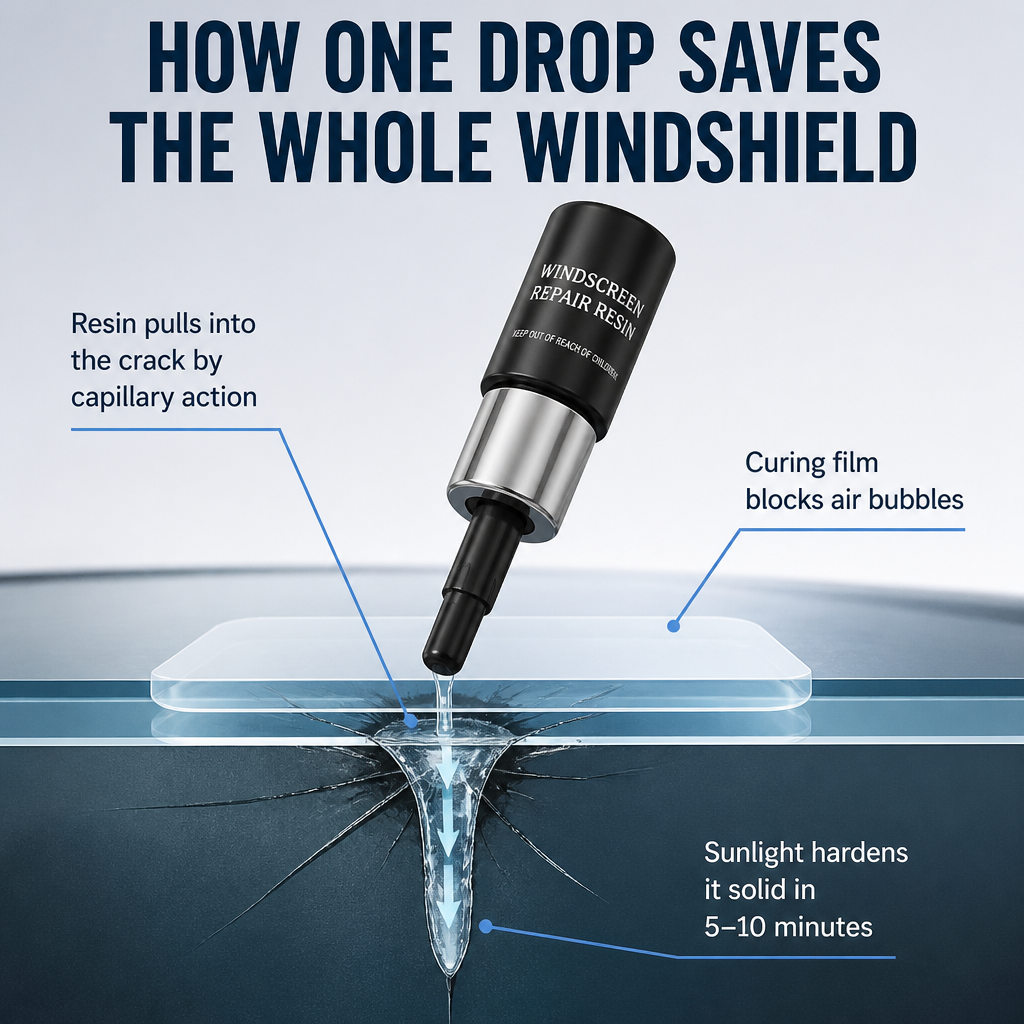 CrystalSeal™ — Seal Stone Chips and Prevent Cracks From Widening in 10 Minutes