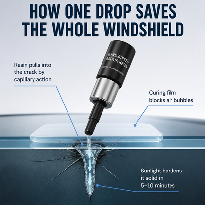 CrystalSeal™ — Seal Stone Chips and Prevent Cracks From Widening in 10 Minutes