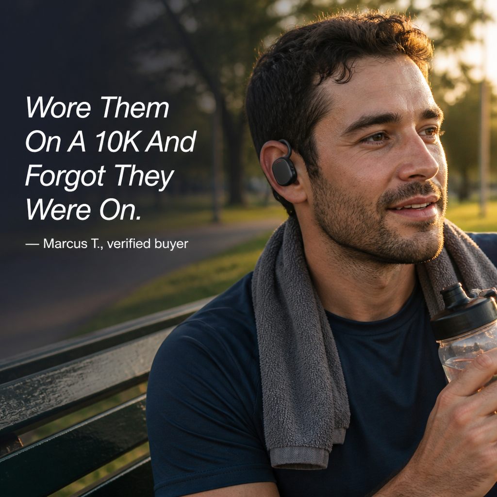 PulseWave™ Open-Ear Wireless Earbuds — Freedom to Feel Every Beat and Stay Safe on Every Run